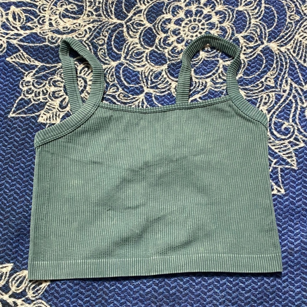 Ribbed bralette. Size xl